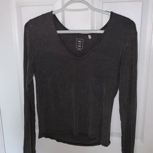 crop long sleeve shirt